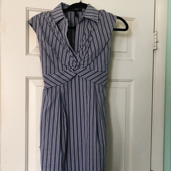 BCBG Sleeveless Striped Tie Dress - Picture 4 of 4